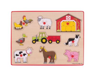 Lift Out Farm Puzzle - Bigjigs (£7.99)
